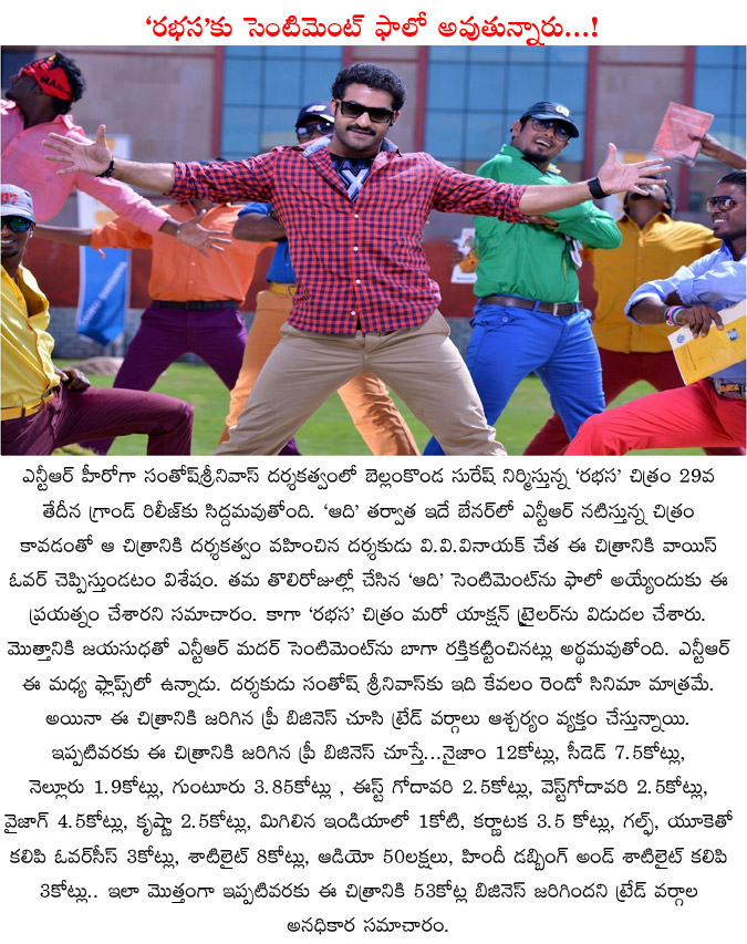 rabhasa,jr ntr,jr ntr movies,aadi movie sentiment,rabhasa free release business,rabhasa telugu movie,young tiger,rabhasa movie updates  rabhasa, jr ntr, jr ntr movies, aadi movie sentiment, rabhasa free release business, rabhasa telugu movie, young tiger, rabhasa movie updates